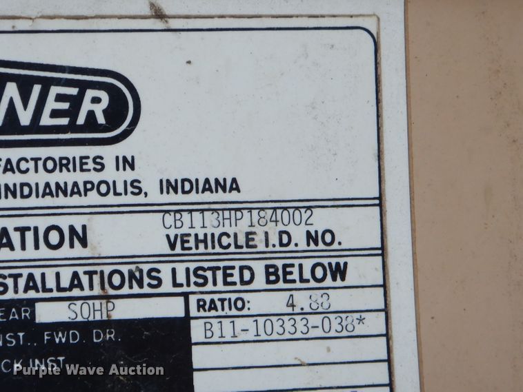 image for item EY9326 1980 Freightliner truck cab and chassis