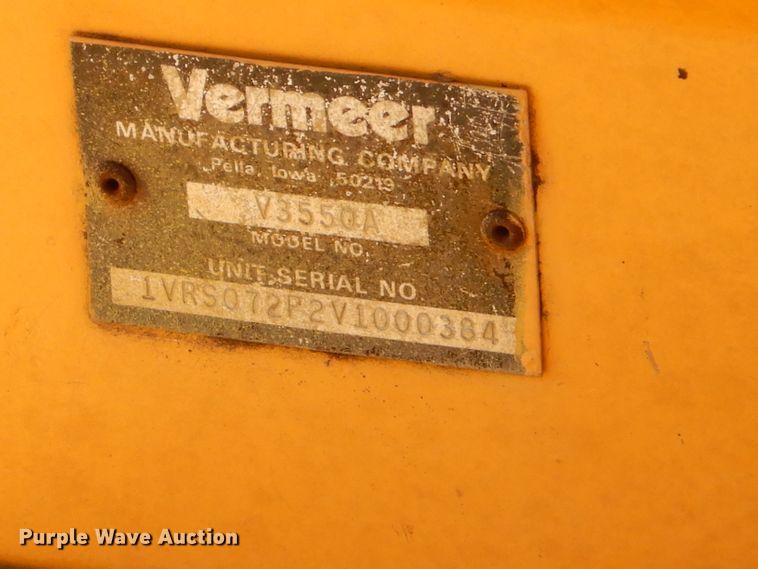 image for item EY9403 1997 Vermeer V3550A trencher
