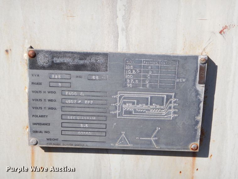image for item EY9460 T&R electric pad mount transformer