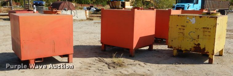 image for item EY9471 (4) steel oil containment tanks