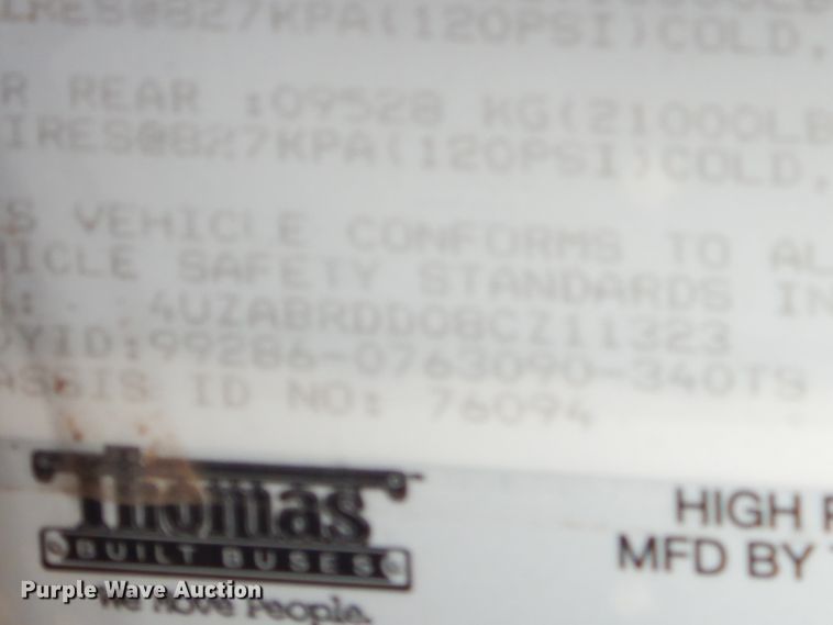 image for item FA9825 2008 Freightliner Thomas school bus