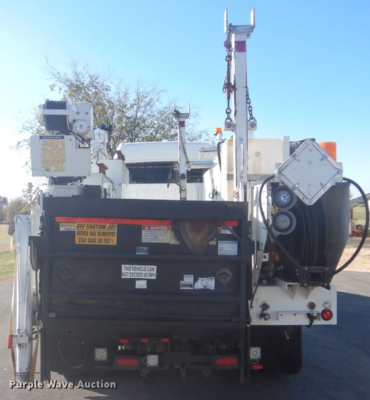 image for item FF9087 2012 Freightliner Business Class M2 utility bed truck with crane