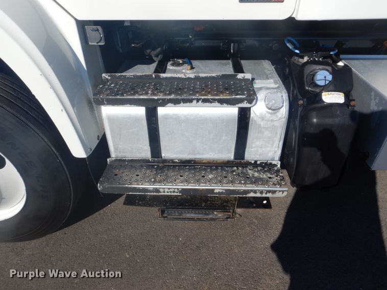 image for item FF9087 2012 Freightliner Business Class M2 utility bed truck with crane