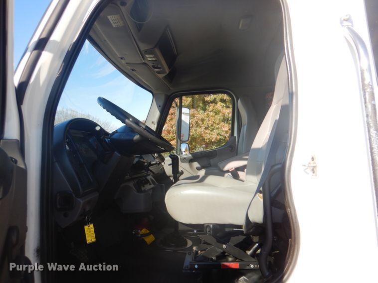 image for item FF9087 2012 Freightliner Business Class M2 utility bed truck with crane