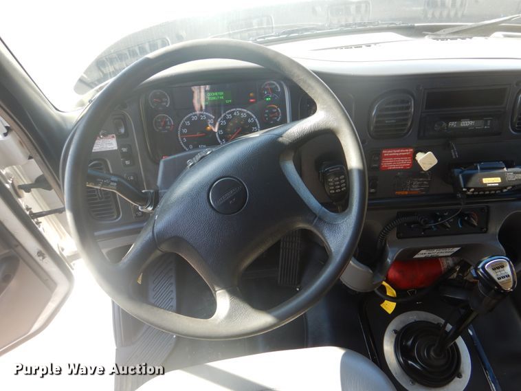 image for item FF9087 2012 Freightliner Business Class M2 utility bed truck with crane