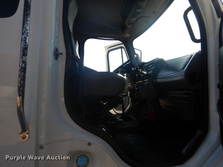 image for item FF9087 2012 Freightliner Business Class M2 utility bed truck with crane