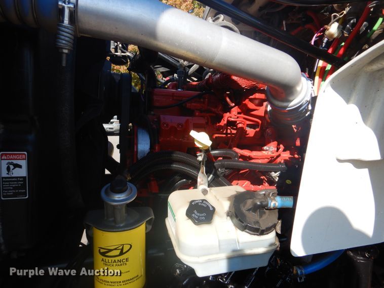 image for item FF9087 2012 Freightliner Business Class M2 utility bed truck with crane