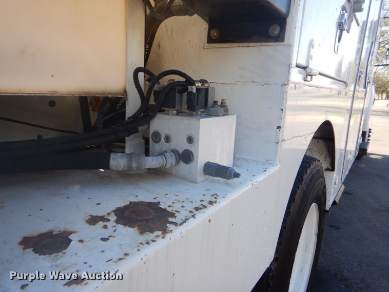 image for item FF9087 2012 Freightliner Business Class M2 utility bed truck with crane