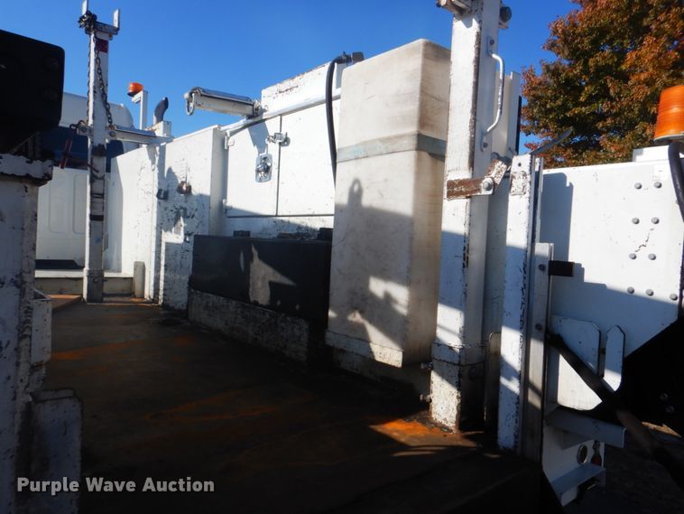 image for item FF9087 2012 Freightliner Business Class M2 utility bed truck with crane