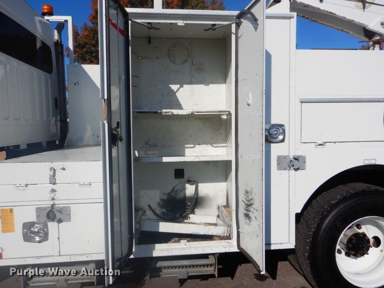 image for item FF9087 2012 Freightliner Business Class M2 utility bed truck with crane