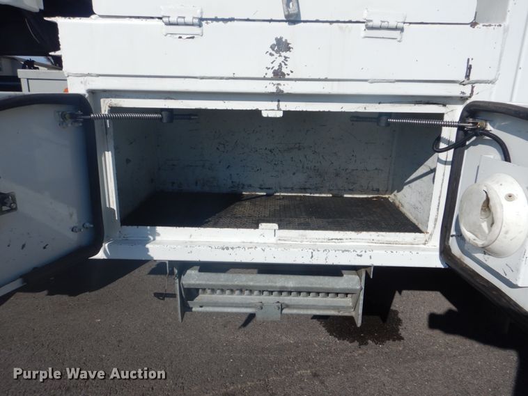 image for item FF9087 2012 Freightliner Business Class M2 utility bed truck with crane