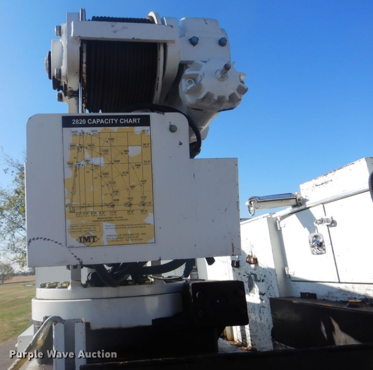 image for item FF9087 2012 Freightliner Business Class M2 utility bed truck with crane