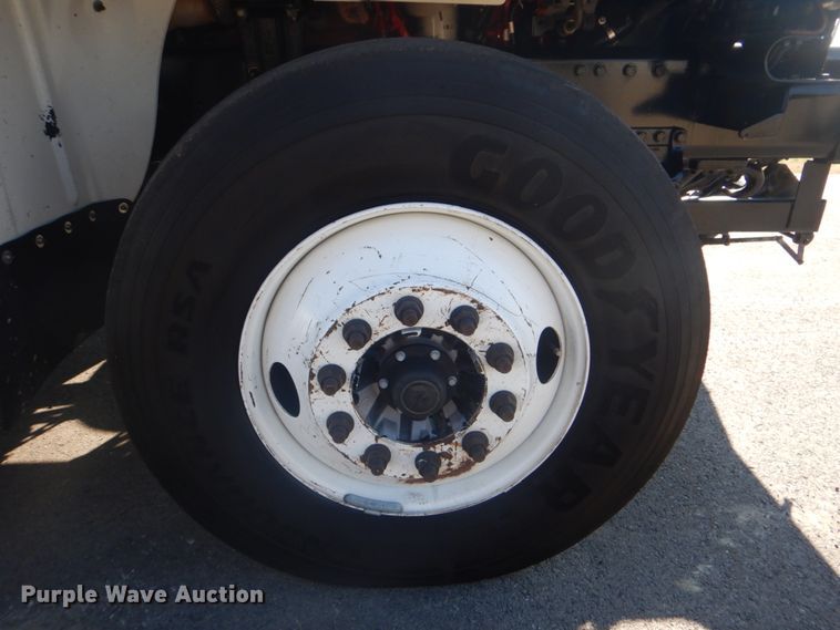 image for item FF9087 2012 Freightliner Business Class M2 utility bed truck with crane