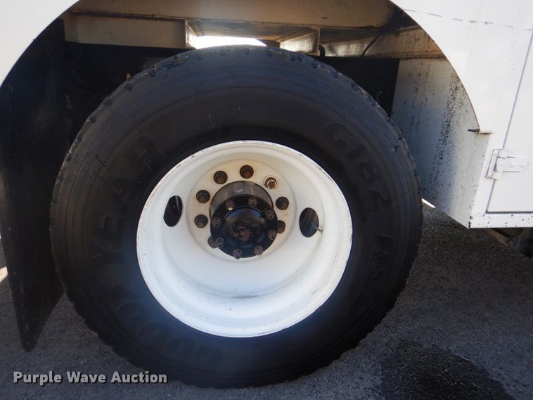 image for item FF9087 2012 Freightliner Business Class M2 utility bed truck with crane