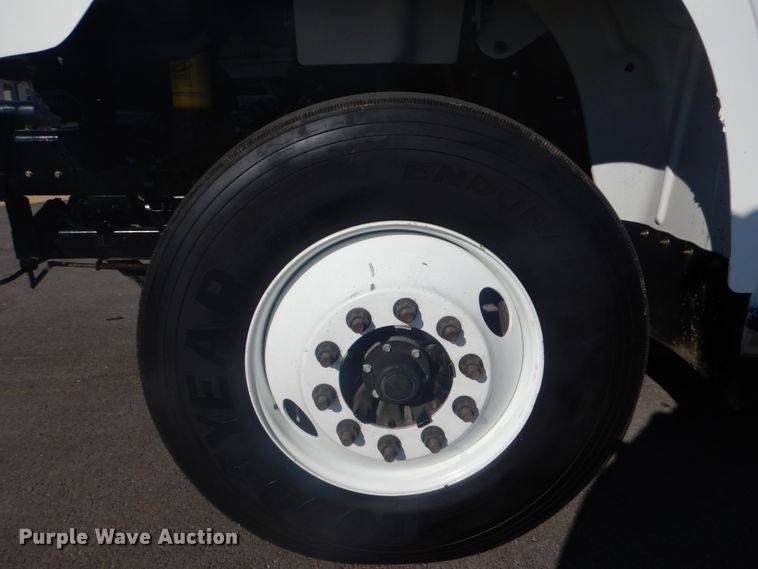 image for item FF9087 2012 Freightliner Business Class M2 utility bed truck with crane