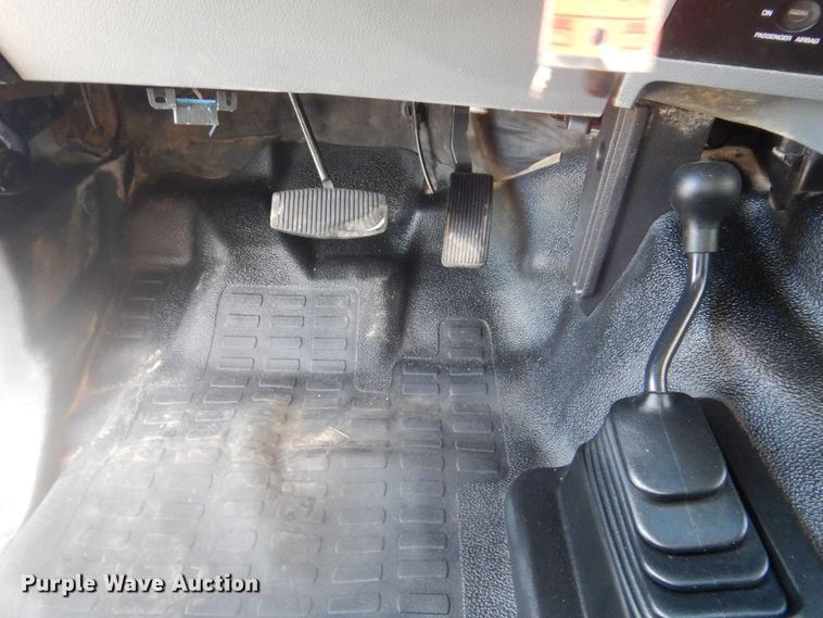 image for item FF9089 2014 Ford F350 Super Duty SuperCab utility bed pickup truck with crane