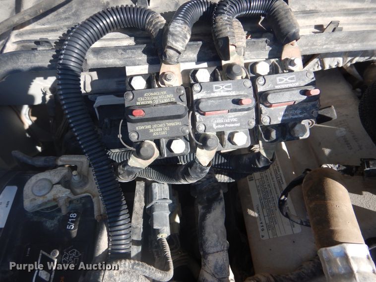 image for item FF9089 2014 Ford F350 Super Duty SuperCab utility bed pickup truck with crane