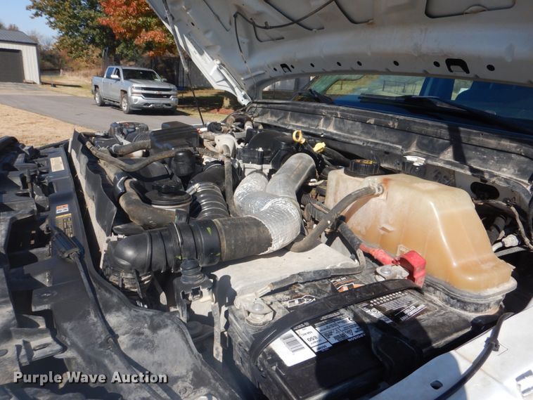 image for item FF9089 2014 Ford F350 Super Duty SuperCab utility bed pickup truck with crane