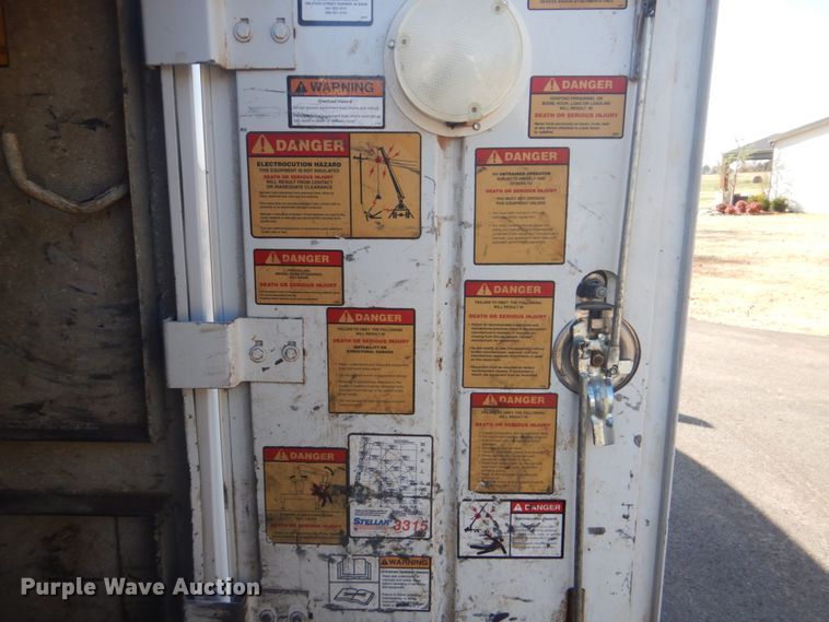 image for item FF9089 2014 Ford F350 Super Duty SuperCab utility bed pickup truck with crane