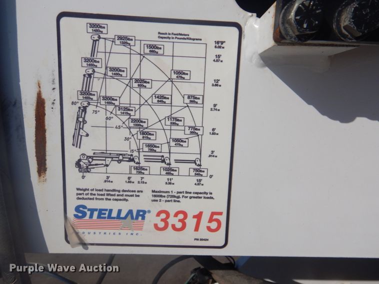 image for item FF9089 2014 Ford F350 Super Duty SuperCab utility bed pickup truck with crane