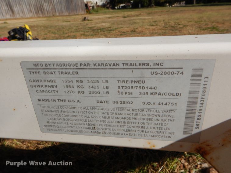 image for item FJ9822 2003 Bayliner boat