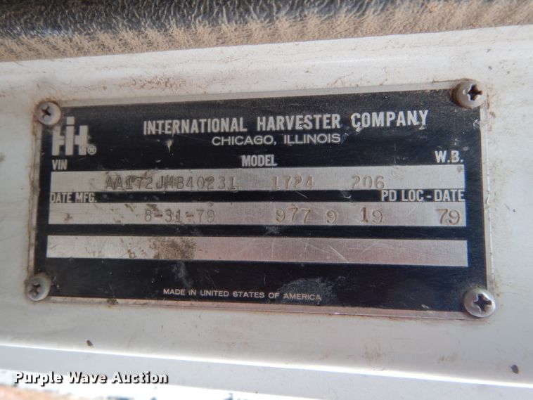 image for item FT9747 1979 International 1724 dump truck