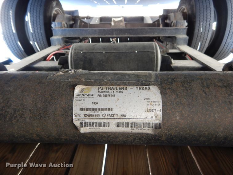 image for item FV9535 2015 PJ GN40FT equipment trailer