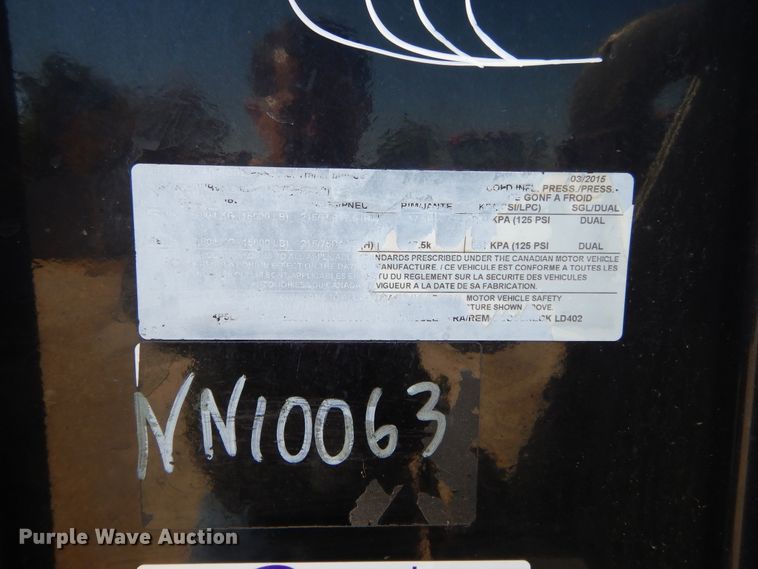 image for item FV9535 2015 PJ GN40FT equipment trailer