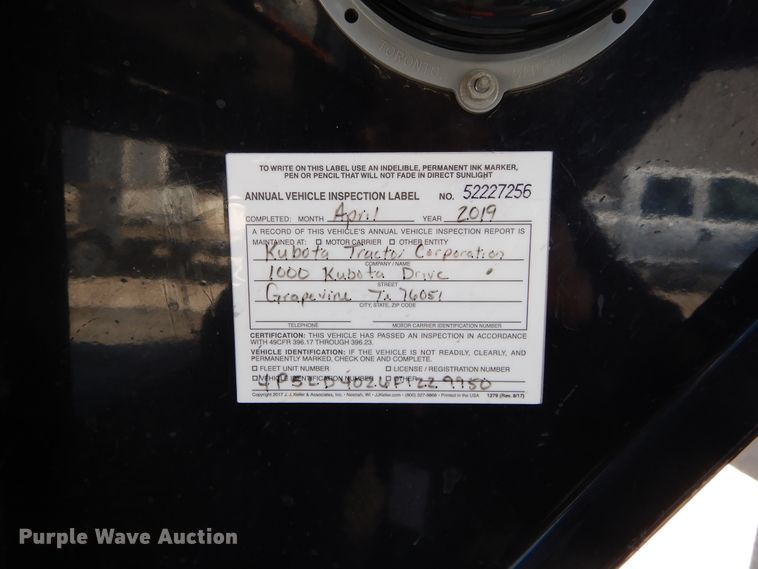 image for item FV9535 2015 PJ GN40FT equipment trailer