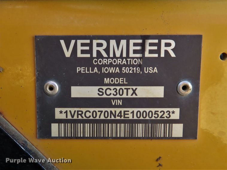 image for item GI9016 2014 Vermeer SC30TX stump grinder