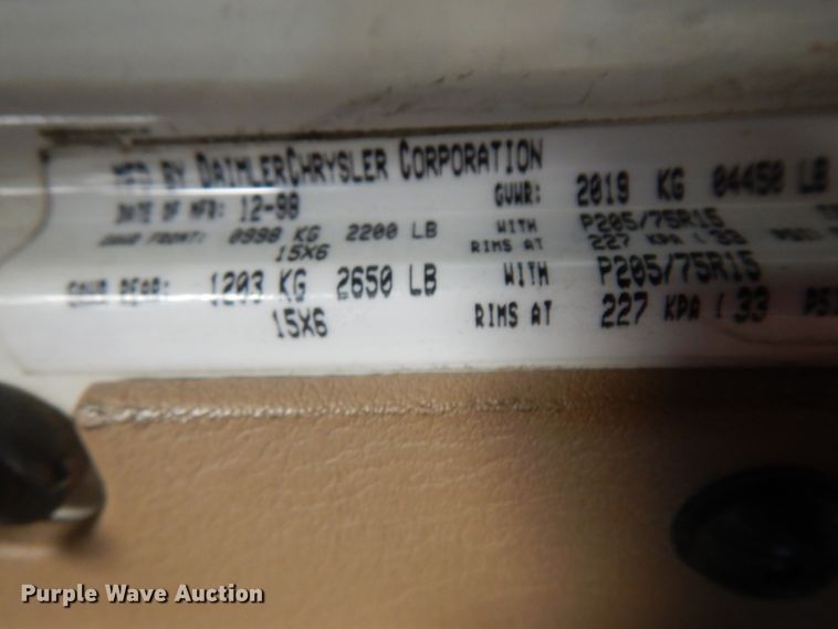 image for item GI9459 1999 Jeep Wrangler SUV