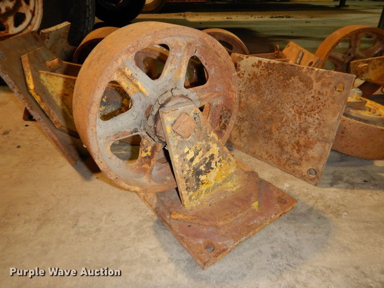 image for item GJ9951 (6) steel caster wheels