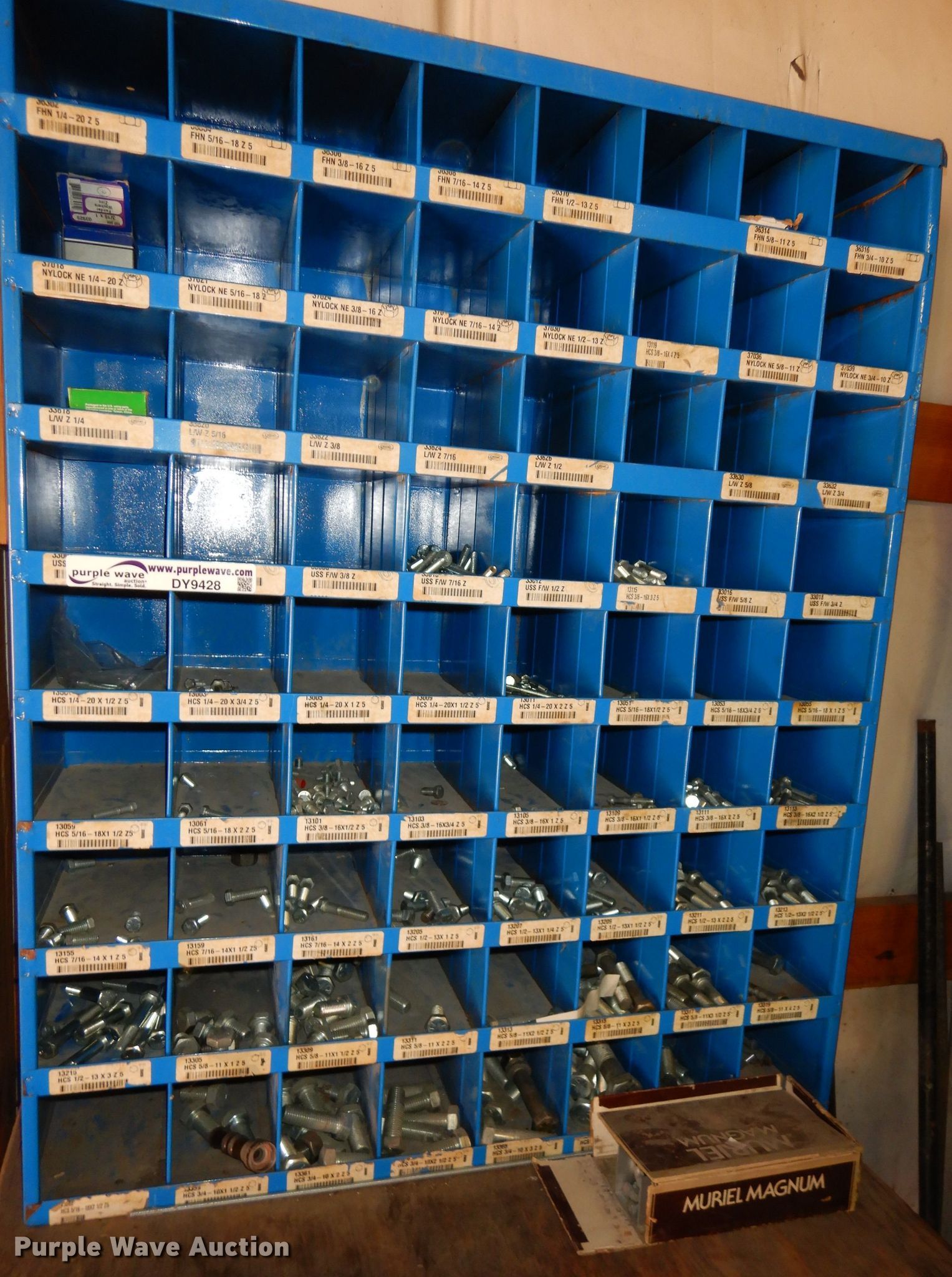 Nut and bolt bin in Manhattan, KS Item DY9428 sold Purple Wave