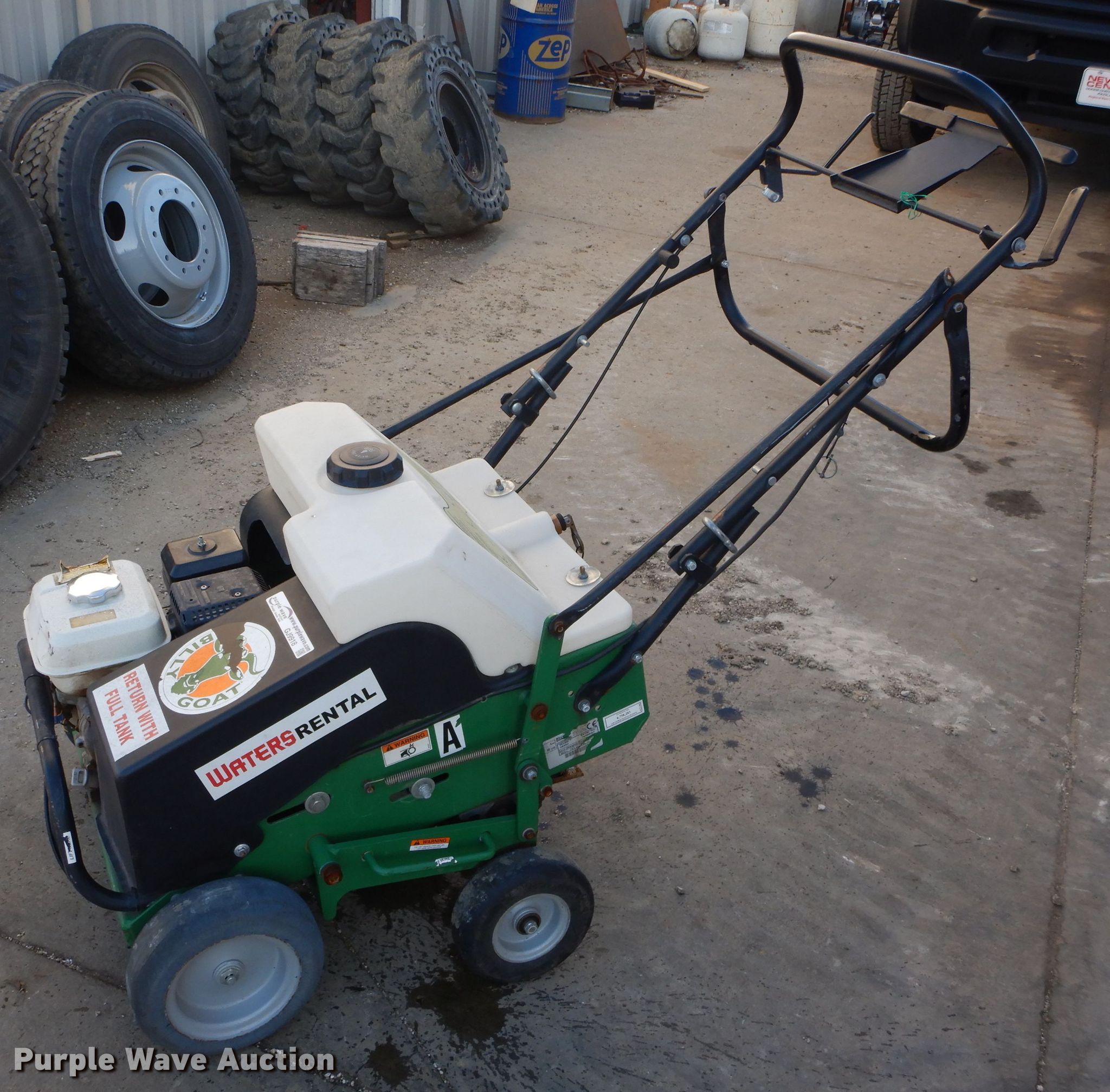 Billy Goat AE400H core aerator in Paola, KS Item GJ9918 sold Purple Wave