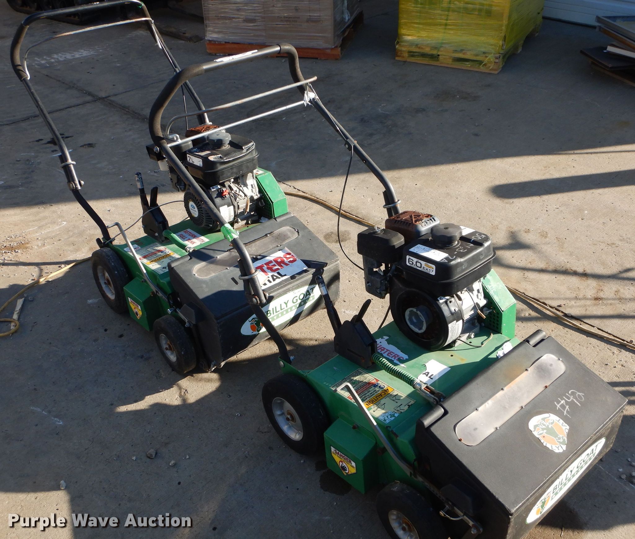 (2) Billy Goat verti cutter/overseeder in Paola, KS | Item GJ9923 sold ...