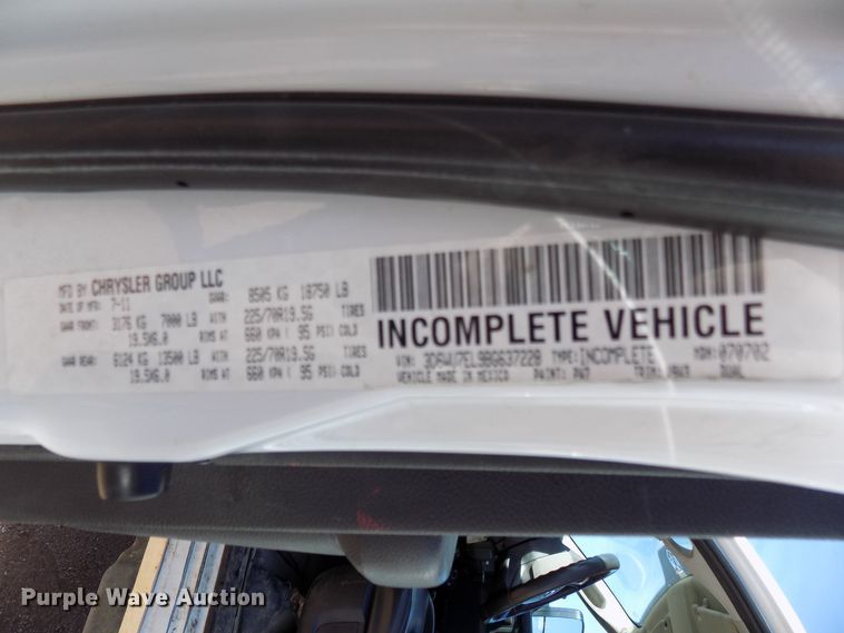 image for item DD6053 2011 Dodge Ram 5500 bucket truck