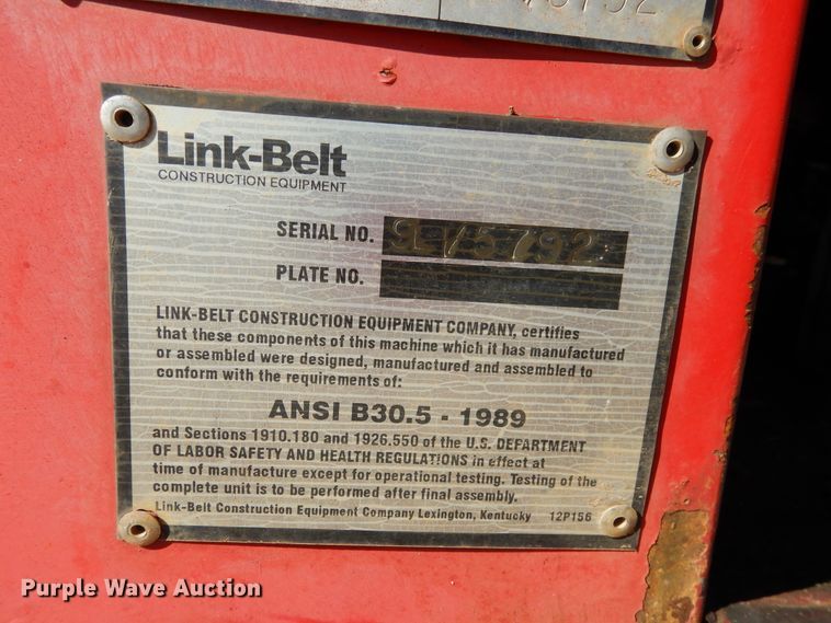 image for item DF2247 Link Belt LS-118 crane