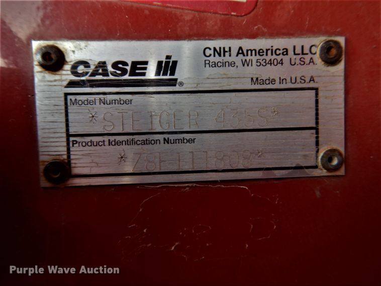 image for item DH2221 2009 Case IH Steiger 435 4WD tractor