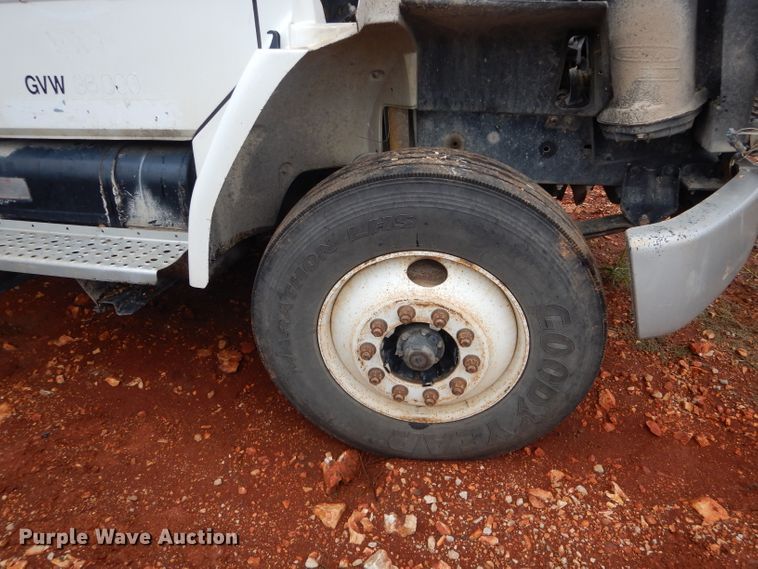 image for item DH6756 2000 Freightliner FL70 utility bed truck with crane