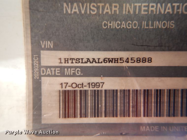 image for item DH6793 1998 International 4700 dump truck