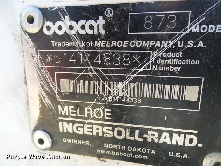 image for item DI0729 2000 Bobcat 873 skid steer