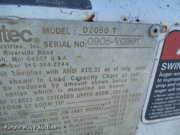 image for item DI0735 2006 Freightliner Business Class M2 digger derrick truck