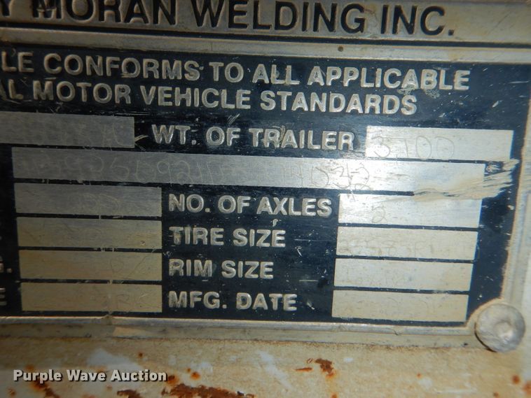 image for item DI2675 2001 Moran P1926KXL pole trailer
