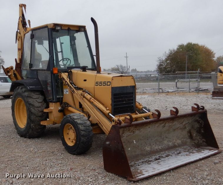 image for item EC9083 1995 Ford 555D backhoe