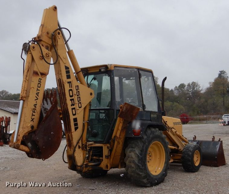 image for item EC9083 1995 Ford 555D backhoe