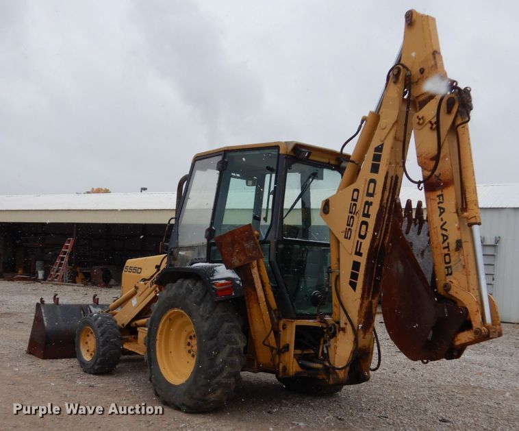 image for item EC9083 1995 Ford 555D backhoe