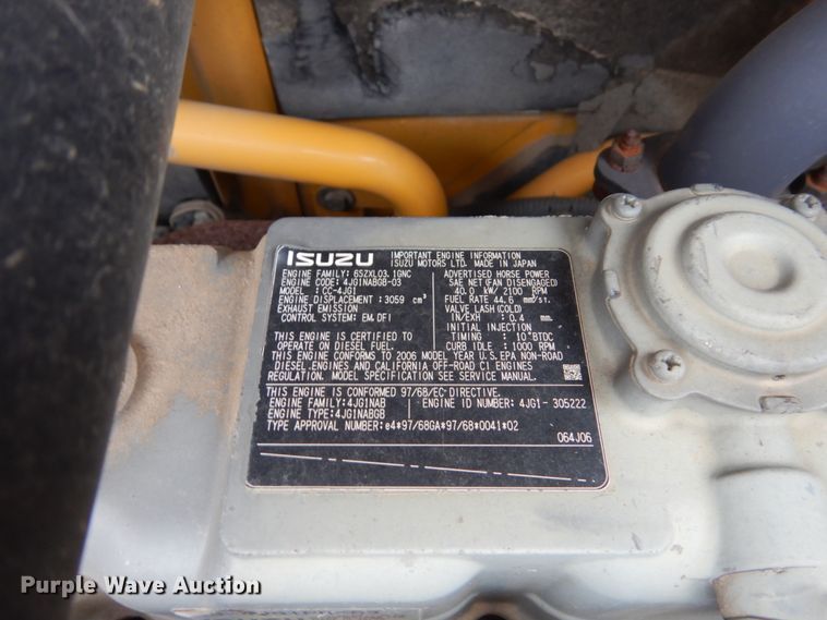 image for item EC9084 2006 John Deere 75C mini excavator