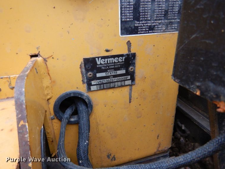 image for item EC9092 Vermeer D7X11 Series II directional boring unit