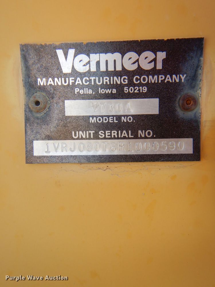 image for item FF9073 1994 Vermeer V4750 trencher