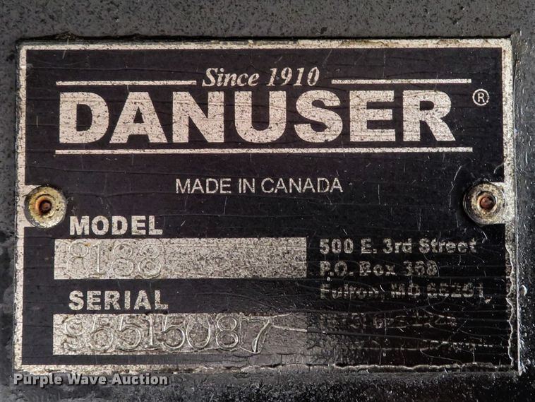 image for item GI9000 Danuser 8188 skid steer post driver